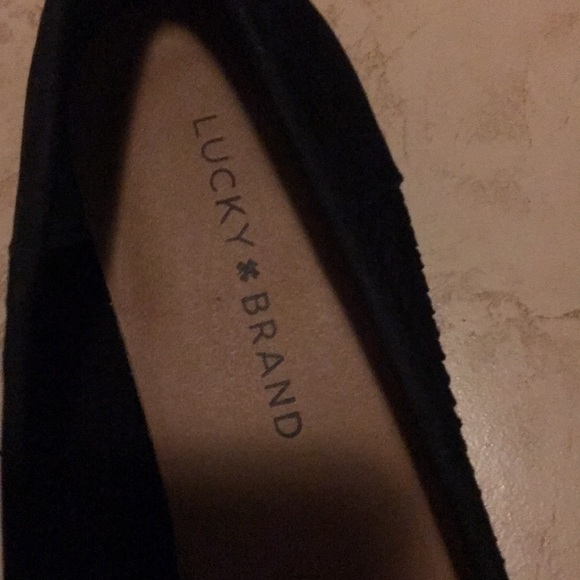 Lucky Brand Black Leather Loaders - Picture 6 of 8